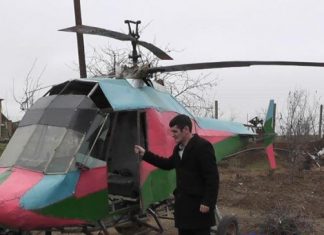 Azərbaycanlı kəndli vertolyot düzəltdi (Fotolar)